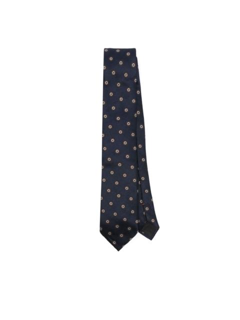 ZEGNA floral-jacquard tie