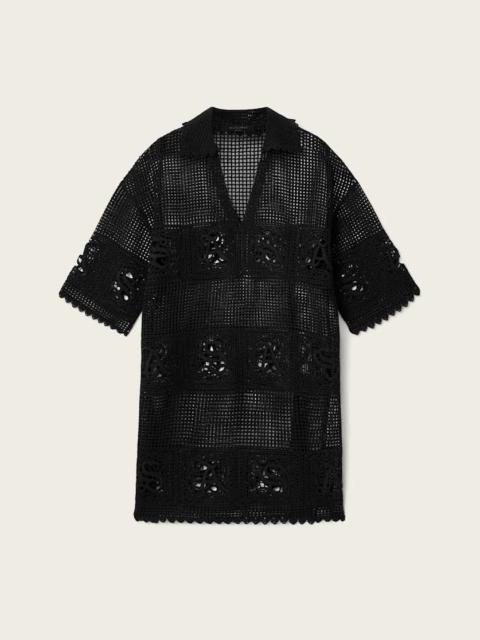 ALLSAINTS KYRA OPEN KNIT MINI DRESS