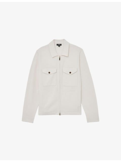 REISS Dunstall Four-Pocket Knitted Jacket