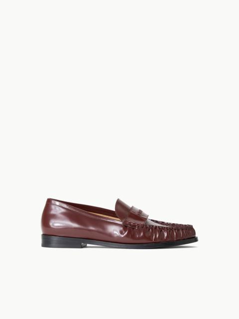 STAUD LOULOU LOAFER MAHOGANY