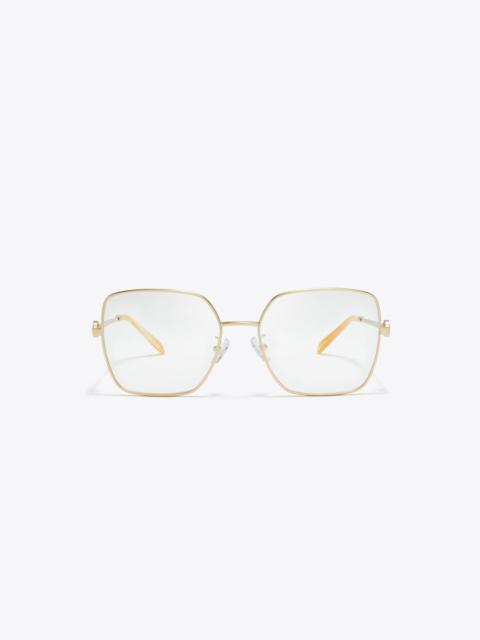 TORY BURCH Miller Metal Square Eyeglasses