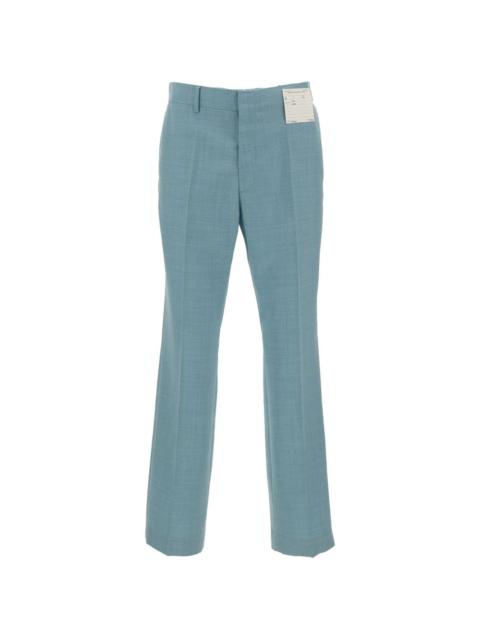 MM6 Maison Margiela frayed-effect signature-stitch trousers