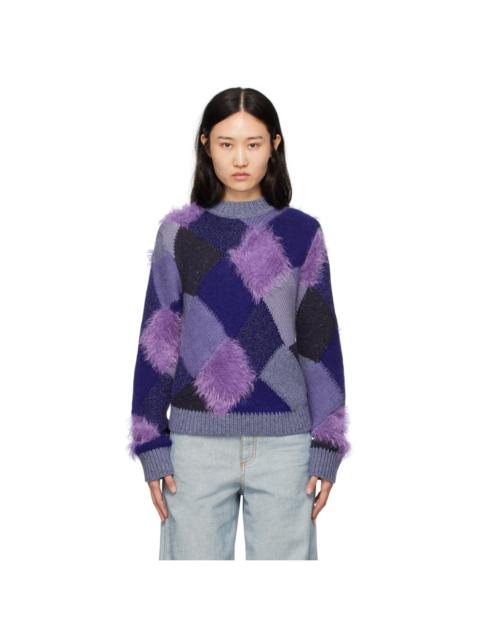 Blue Rhombus Sweater