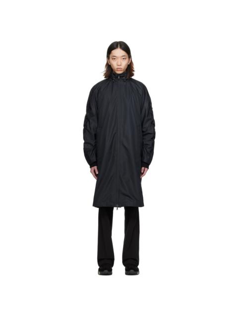 Wooyoungmi Black Ruched Coat