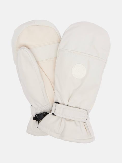 Yves Salomon Leather-trimmed mittens
