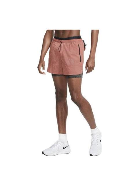 Nike Men's Nike Quick Dry Breathable 3 In 1 Running Shorts Pink CU5557-652