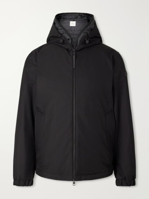 Moncler Shell-Trimmed Twill Down Jacket
