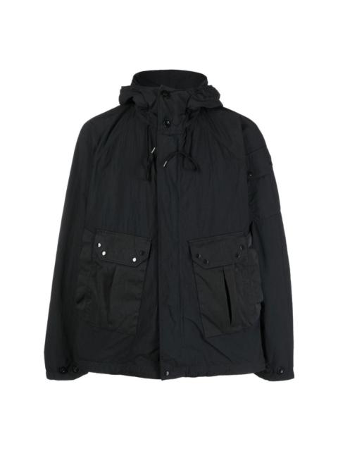 cargo-pocket hooded jacket