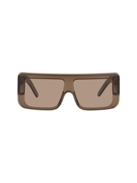 Rick Owens Brown Tower Documenta Sunglasses