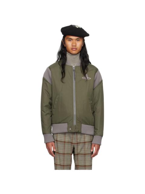 Vivienne Westwood Khaki Zip Bomber Jacket