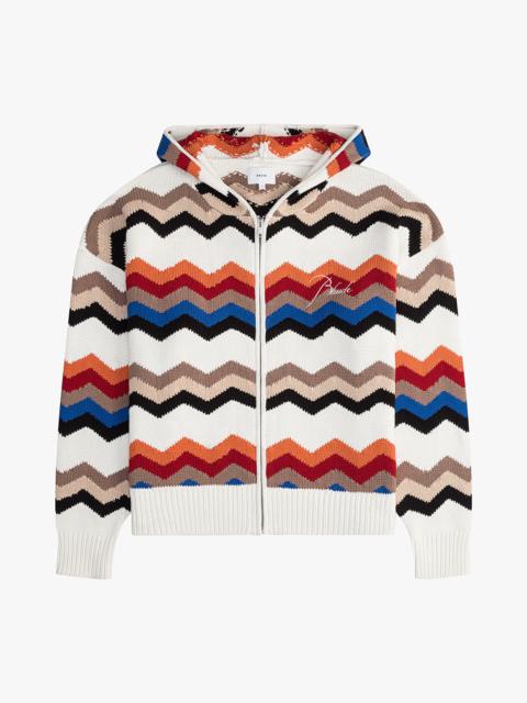 Rhude RHUDE CYRIL KNIT ZIP-UP