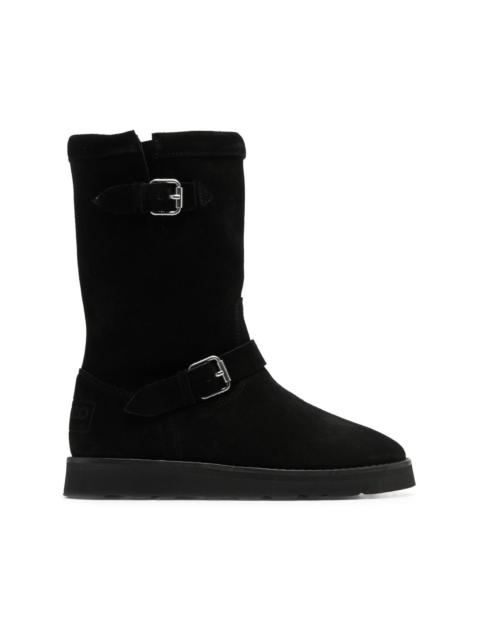 KENZO buckle-detail suede boots