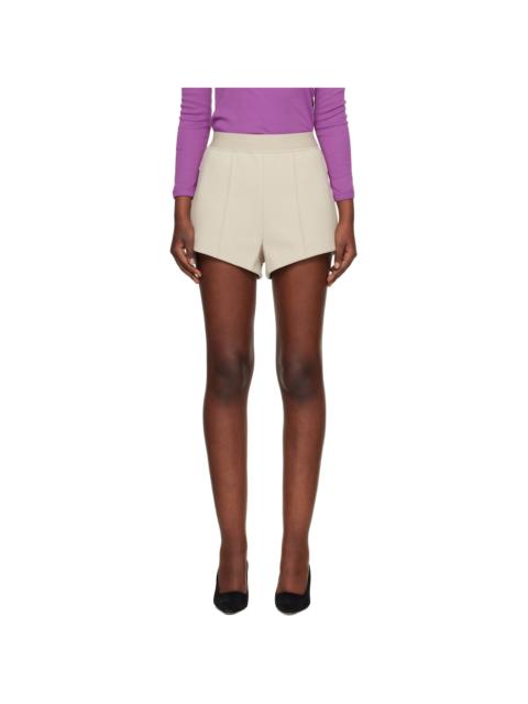 WARDROBE.NYC Beige Bonded Shorts
