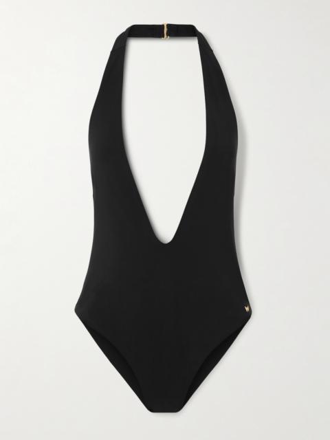 KIKI DE MONTPARNASSE Echauffe Halterneck Swimsuit