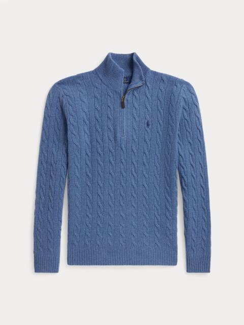 Polo Ralph Lauren Cable-Knit Quarter-Zip Sweater