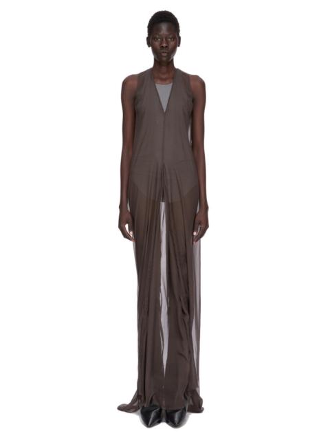 Rick Owens Gray Concordians SL Dustulator Maxi Dress