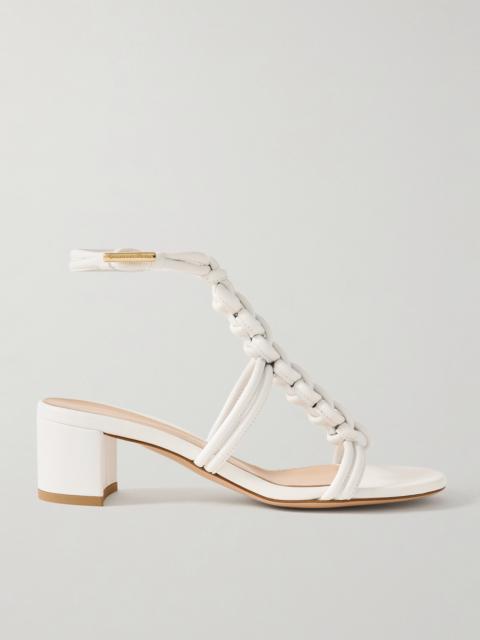 Gianvito Rossi Capua 55 Braided Leather Sandals
