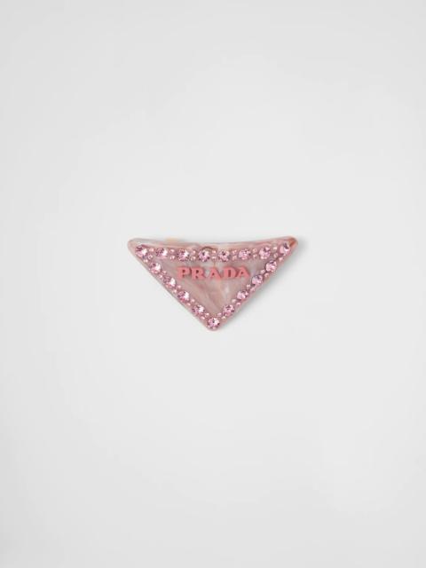 Prada Plexiglass hair clip