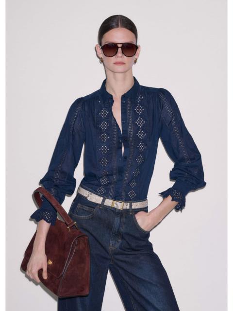 ME+EM Broderie Detail Shirt