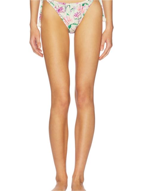 PatBO Honey Flower Lace Side Tie Bikini Bottom