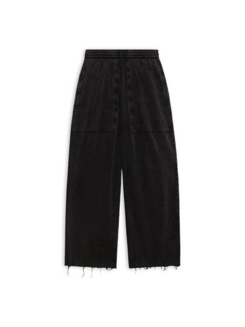 BALENCIAGA Men's Cropped Sweatpants in Black
