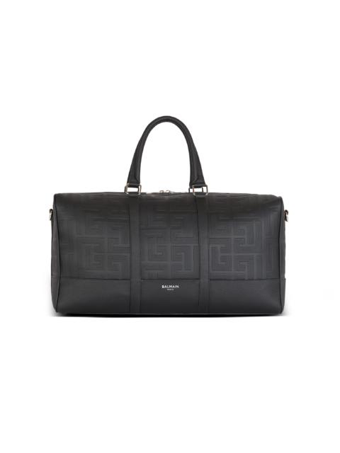 Balmain Travel bag in grained leather