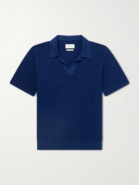 Oliver Spencer Westcott Open-Collar Organic Cotton Polo Shirt