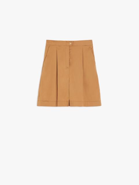 Max Mara SULTANO Stretch poplin Bermuda shorts