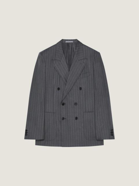 Givenchy DOUBLE-BREASTED FITTED STRIPED JACKET IN WOOL