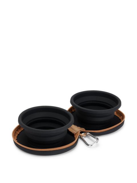 BOSS COLLAPSIBLE DOG BOWLS IN SILICONE WITH ZIP-UP CASE