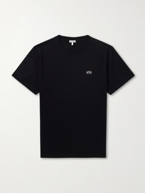 Loewe Anagram-Embroidered Cotton-Jersey T-Shirt