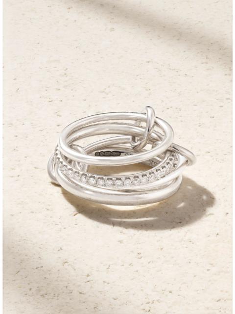 Spinelli Kilcollin Nimbus sterling silver diamond ring Silver
