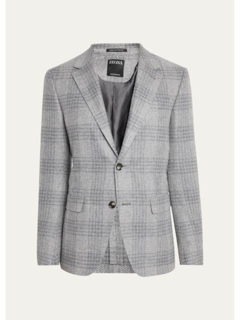 ZEGNA Men's Oasi Cashmere Plaid Single-Breasted Sport Coat