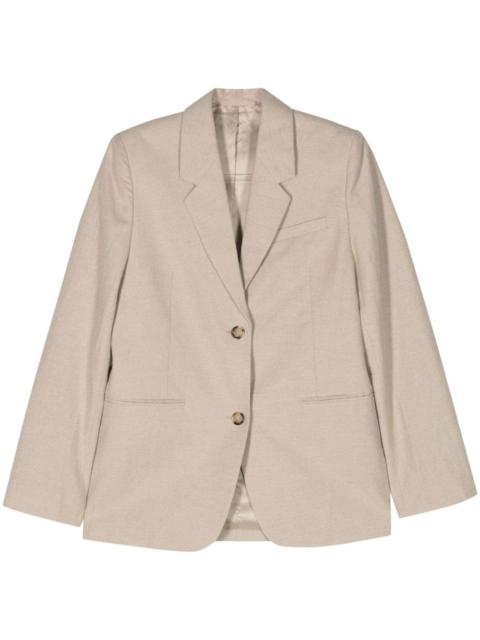 Totême single-breasted linen-blend blazer