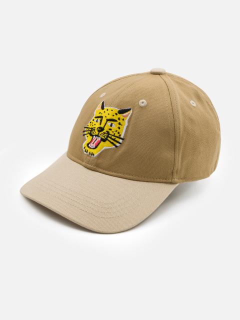 EVISU Leopard Head Embroidered Baseball Cap