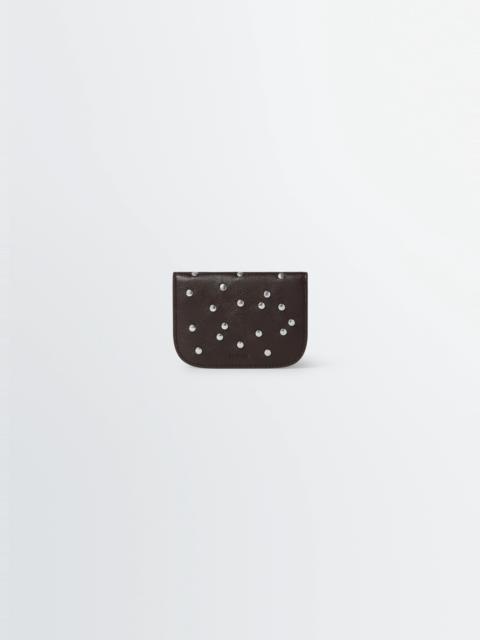 Lemaire SOFT TAB STUDS DOTS CARD HOLDER IN LEATHER