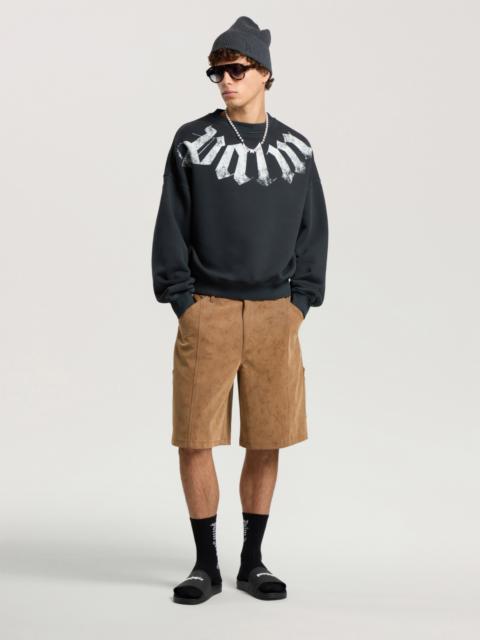 Palm Angels Big Neck Logo Loose Sweatshirt