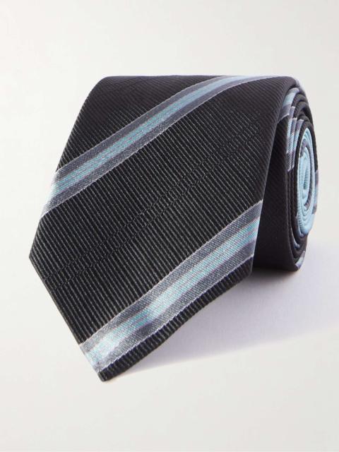 7cm Striped Silk-Jacquard Tie
