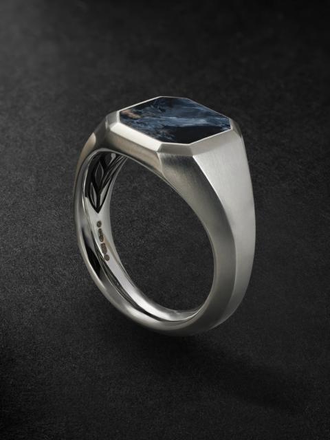 DAVID YURMAN Streamline® Sterling Silver Pietersite Signet Ring