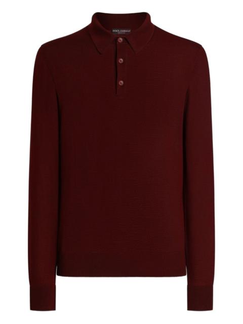 Dolce & Gabbana long-sleeve polo shirt
