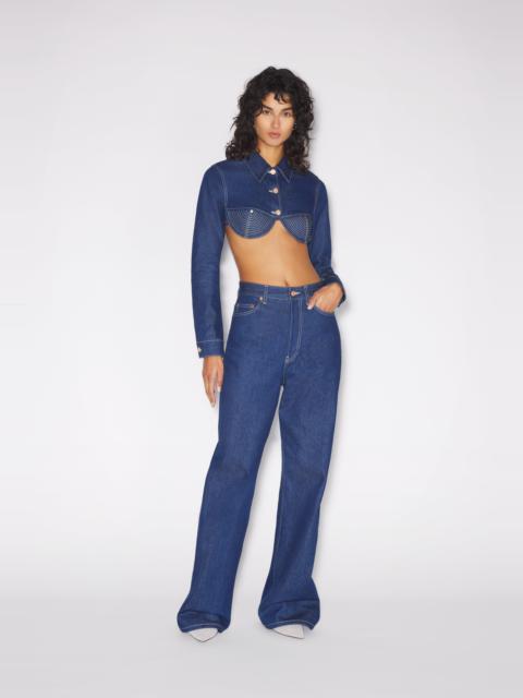 THE CROPPED CONICAL DENIM JACKET