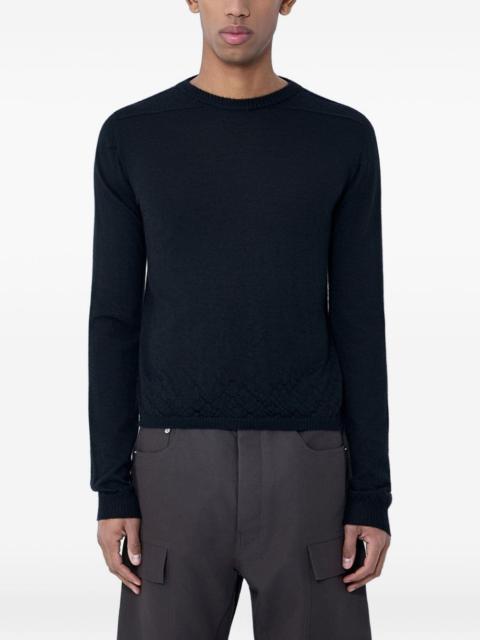 Rick Owens ribbed crew-neck sweater