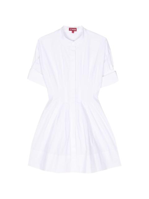 flared cotton shirtdress