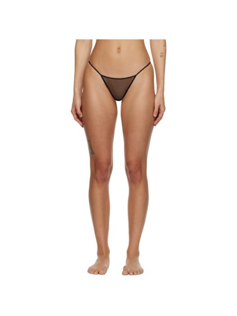 NENSI DOJAKA Black Sheer Briefs