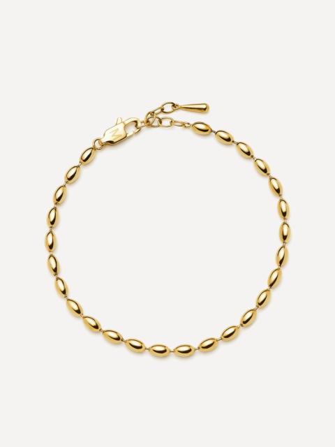 MISSOMA 18ct Gold-Plated Molten Olive Chain Bracelet