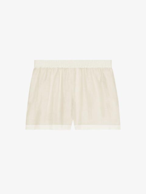 Givenchy SHORTS IN SILK AND LINEN