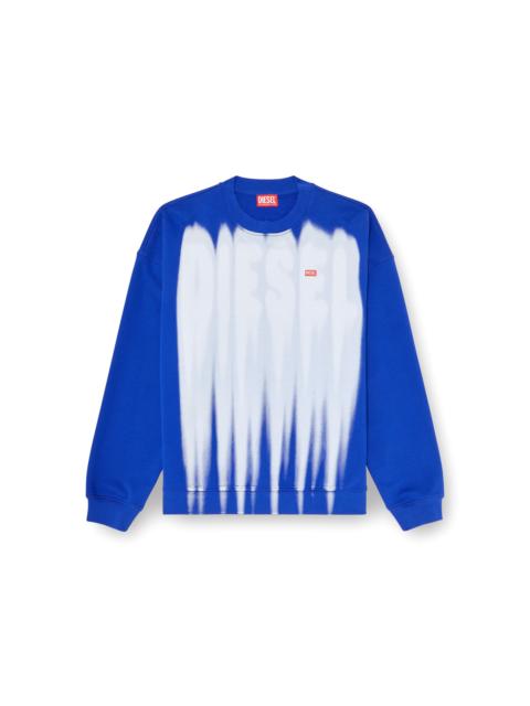 Diesel COTTON SWEATSHIRT WITH GRAPHIC PRINT