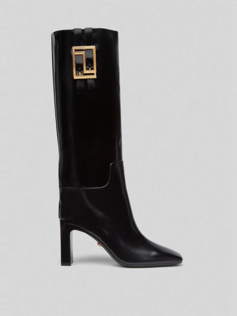 VERSACE Meander Leather Boots