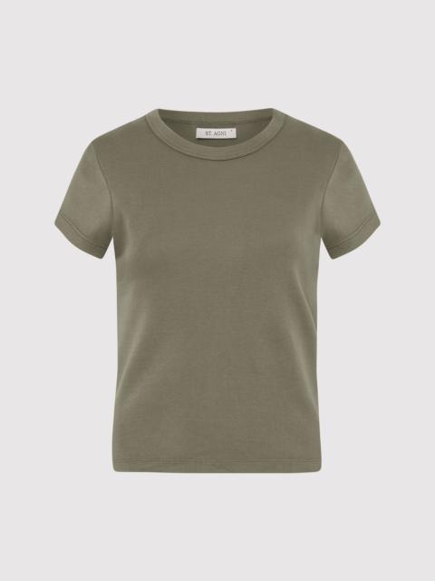 Organic Cotton Baby Tee - Smokey Olive