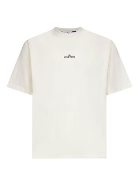 Stone Island logo-print crew neck T-shirt